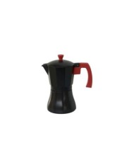 CAFETERA ALUMINIO INDUCCION NEGRA 9TAZA