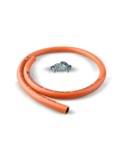 MANGUERA BUTANO 0,8mt. 2 ABRAZADERAS