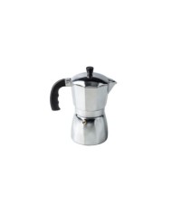 CAFETERA ALUMINIO INDUCCION NEGRA 3TAZA