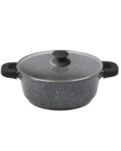 CACEROLA AL.FUND.BLACK ALTA PIEDRA 28CM