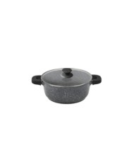 CACEROLA AL.FUND.BLACK BAJA PIEDRA 24CM