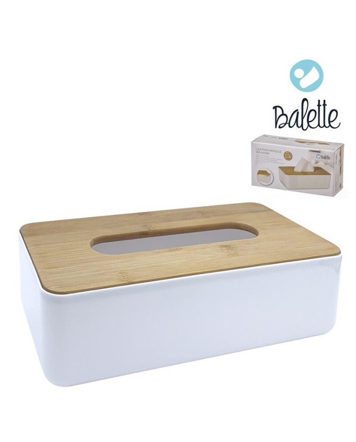 PORTAPAÑUELOS TAPA BAMBÚ 26 cm