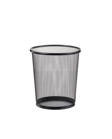 PAPELERA METAL 8 L NEGRA