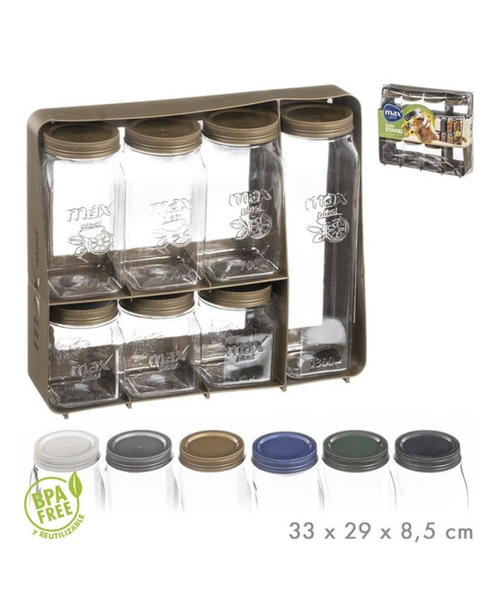 SET 7 TARROS PLASTICO SURT/6