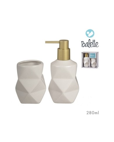 SET BAÑO 2 PCS DOLOMITA GEO 280ml