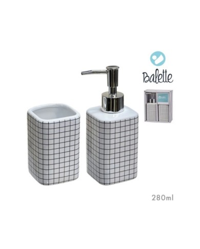 SET BAÑO DOLOMITA 2 PZAS GRID 280ml