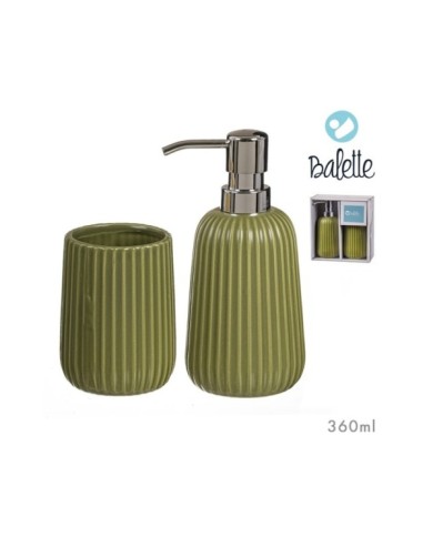 SET BAÑO DOLOMITA 2 PZAS CACTUS 360ml