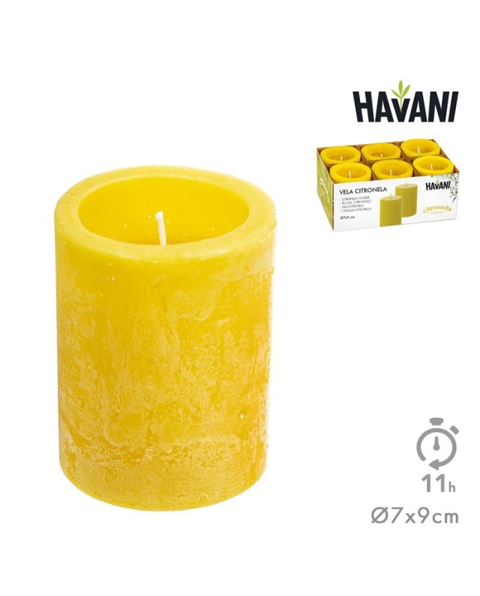 VELAS TACO CITRONELA Ø7x9 cm