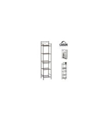 ESTANTERIA COLUMNA BAÑO METAL 5 BALDAS