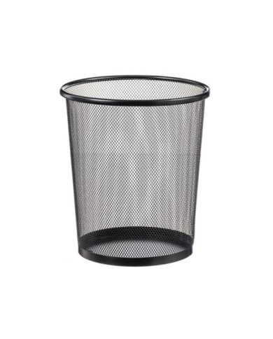 PAPELERA METAL 16 L NEGRA