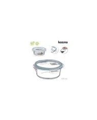 FIAMBRERA BOROSILICATO REDONDA HERMETICA 370 ml