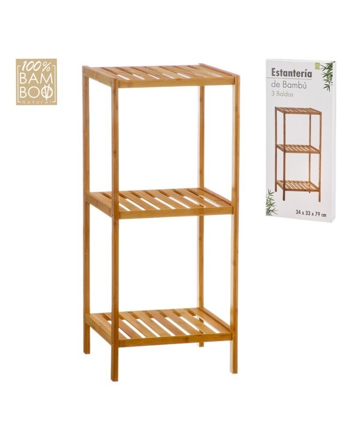 ESTANTERIA BAMBU 3 BALDAS