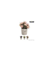 FLORES ARTIF. MACETA LOVE SURT/3