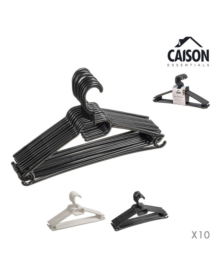 SET 10 PERCHAS PLASTICO 38,5 cm SURT/2