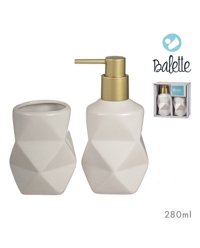 SET BAÑO 2 PCS DOLOMITA GEO 280ml