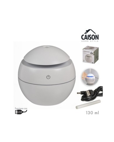 HUMIDIFICADOR USB LED BLANCO 130 ml