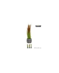 MACETA BUHO HIERBA ARTIF. SURT/3