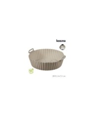 MOLDE SILICONA AIRFRYER REDONDA 22,5 cm GRIS LFGB