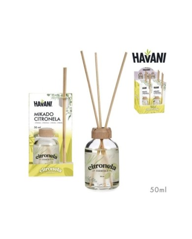 MIKADO 50ML CON VARILLA CITRONELA