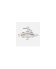 VENTILADOR DC DANI 59W 6980LM MARRON 4 ASPAS DESP. 107D 3000-4000-6000K