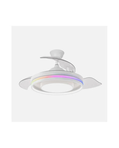 VENTILADOR DC PITUFO 57W BLANCO 3AS107D 3990L RGB +3000-4500-6500K