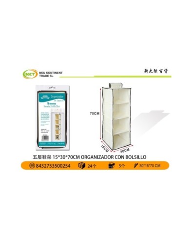 15X30X70CM ORGANIZADOR PARA ZAPATOS 1