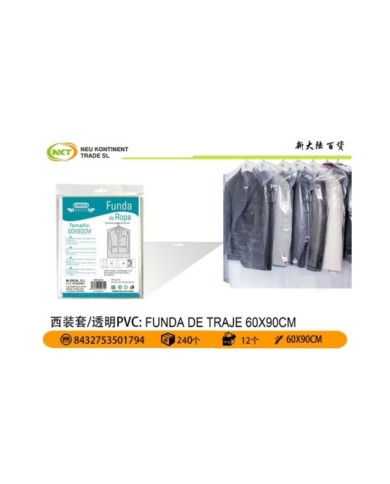 60X90CM FUNDA PARA TRAJE