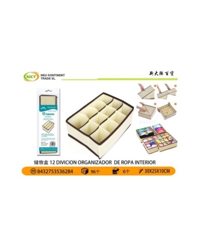 30X25X10CM 12 DIVICION ORGANIZADOR DE 1