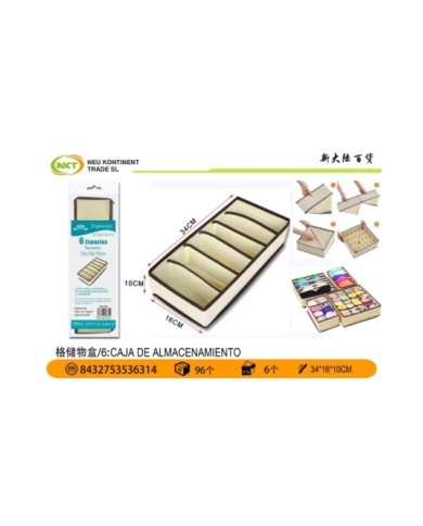 34X16X10CM 6 DIVICION ORGANIZADOR