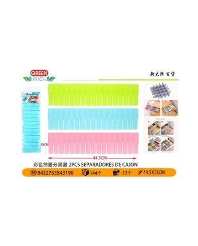 2 44,5X13CM SEPARADORES DE CAJON