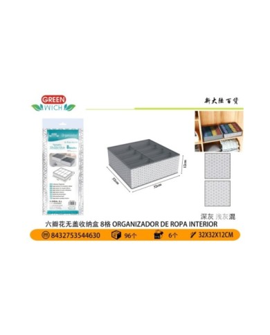 8 32X32X12CM ORGANIZADOR DE ROPA INTERIOR