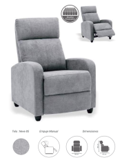 Sillón Relax Dakota Neve 85