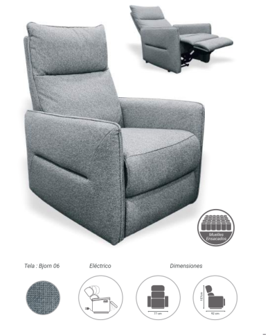 Sillón Relax Eléctrico Montana Bjorn 06