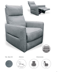 Sillón Relax Dakota Neve 85