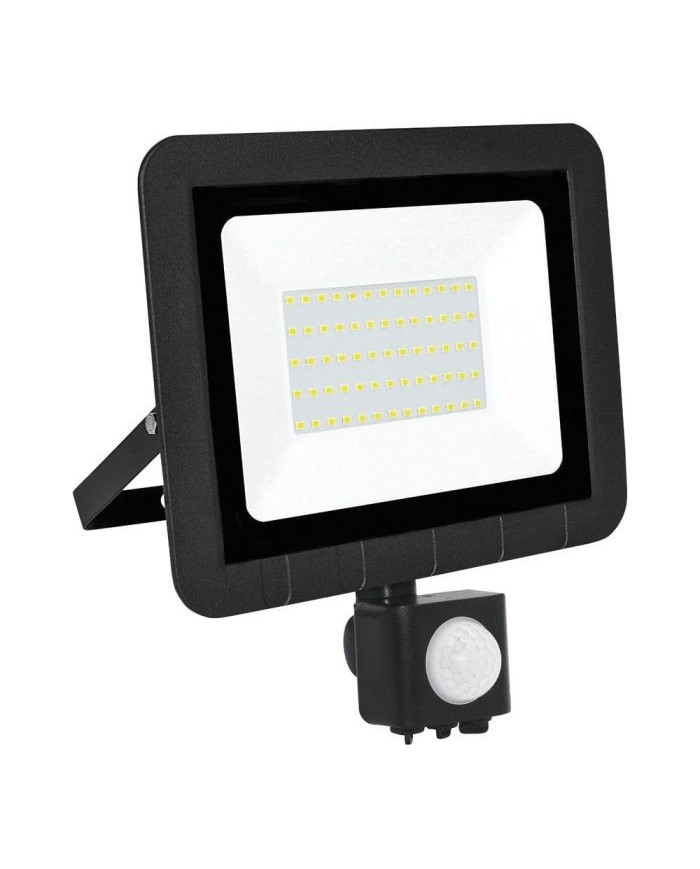 PROYECTOR LED SENSOR PLANO NEGRO 50W.F