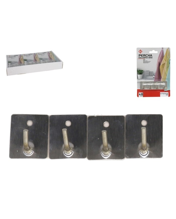 PERCHA ESCARPIA MINI X4 - METAL