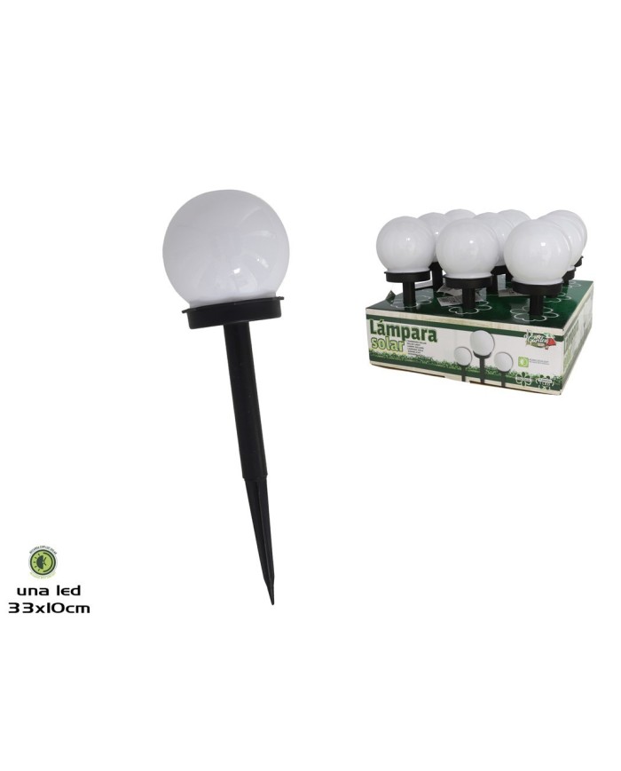 LÁMPARA SOLAR PLÁSTICO LUNA XXXX 33X10CM