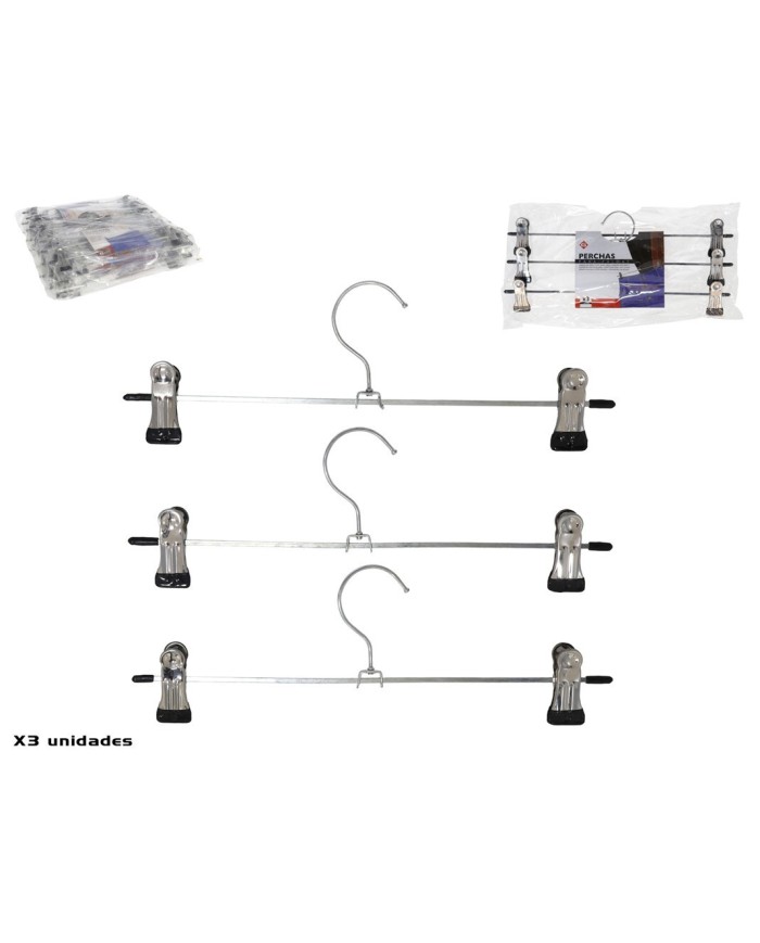 SET 3 PERCHAS HIERRO PARA FALDAS