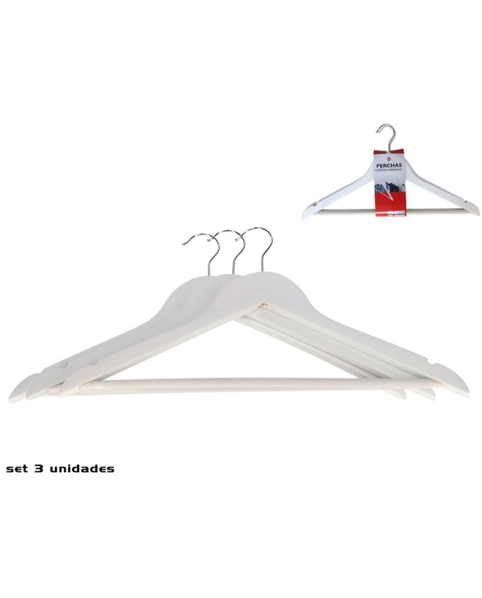 PERCHAS X3 ANTIDESLIZANTES 44X23CM -BLAN