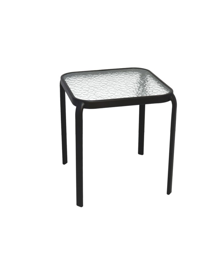 MESA AUXILIAR ACERO ANTRACITA 40X40X45CM