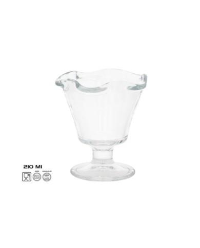 COPA HELADO FLOR CRISTAL 210ML