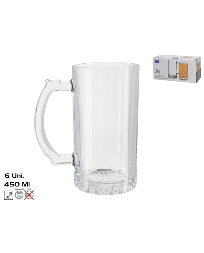 SET 6 TANQUES CERVEZA LAGO 450ML