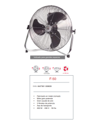 Semi-Industrial de suelo 50 cm Ø 200 w