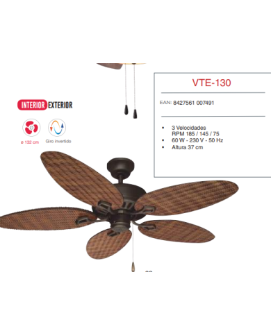 132 cm Ø Exterior / Interior