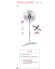 Ventilador 40 cm pie montaje "click"