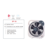 Box fan aspas 30 cm Ø temporizador