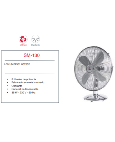 Ventilador pie 40 cm Ø