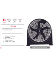 Box fan aspas 50 cm Ø 120 watios