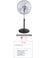 Semi-Industrial de pie 45 cm Ø oscilante 90 w