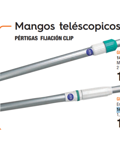 PERTIGA PISCINA TELESCOPICA 2 TRAMOS DE 2,40 M. 4,2 M GRE